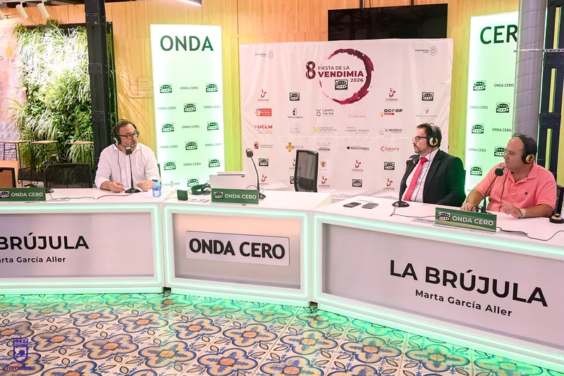 Onda Cero emite 'La Brújula' desde Tomelloso para celebrar la Fiesta de la Vendimia