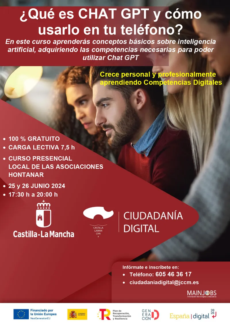 Hontanar acoge un curso presencial sobre IA y ChatGPT
