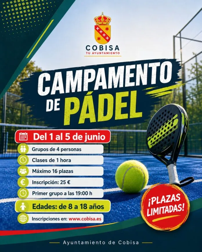 Cobisa abre inscripciones para su campamento de pádel de verano