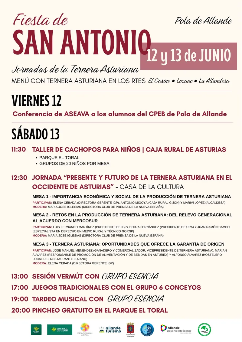 Allande celebra la festividad de San Antonio con un programa de actos
