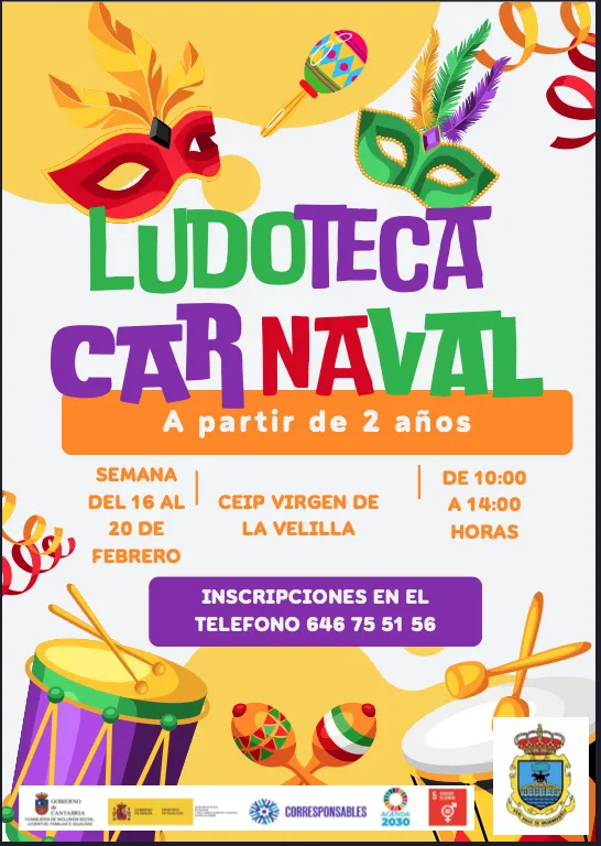 Valderredible celebra la Ludoteca de Carnaval 2026