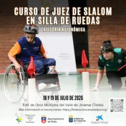 Telde acoge el primer curso autonómico de jueces de slalom en silla de ruedas