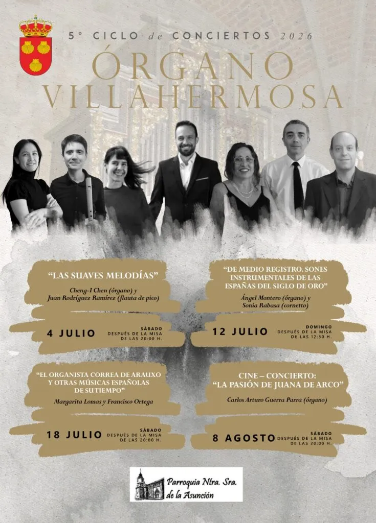Villahermosa acoge el V Ciclo de Conciertos de Órgano Barroco este verano