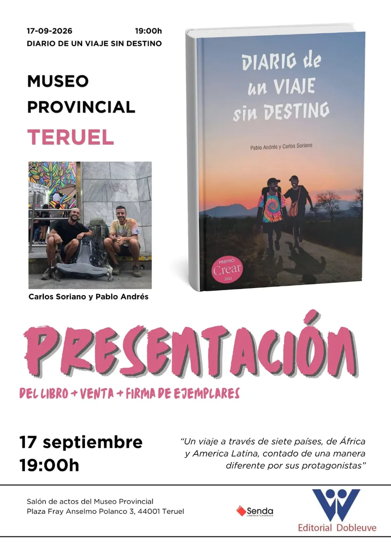 Presentación del libro «Diario de viaje sin destino» en el Museo Provincial de Teruel
