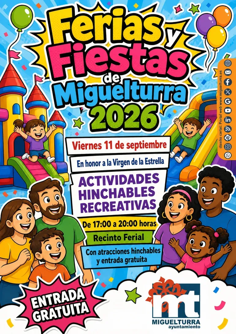 Miguelturra celebra las Ferias y Fiestas con actividades infantiles gratuitas