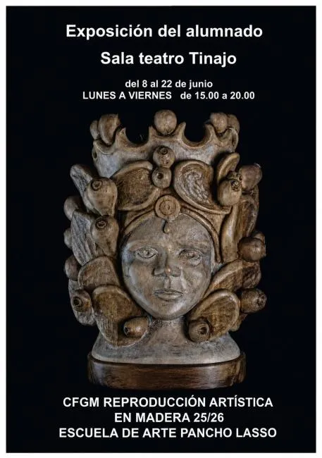 Tinajo acoge la exposición de Reproducciones Artísticas en Madera de la Escuela de Arte Pancho Lasso