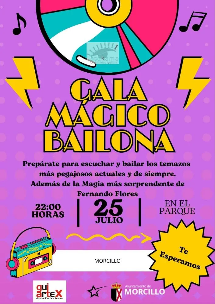 Morcillo celebra la Gala Mágica Bailona el 25 de julio