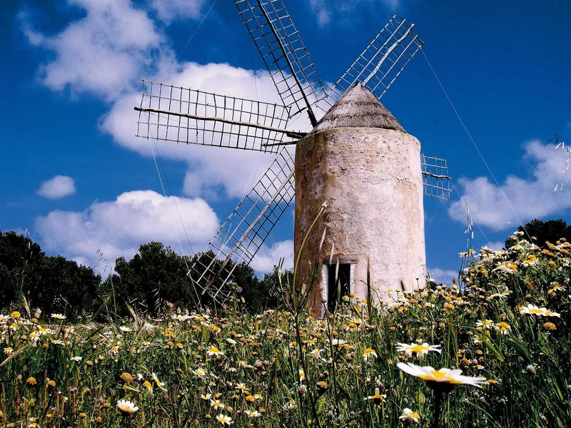 Los molinos de viento, historia viva del pasado agrícola de Formentera
