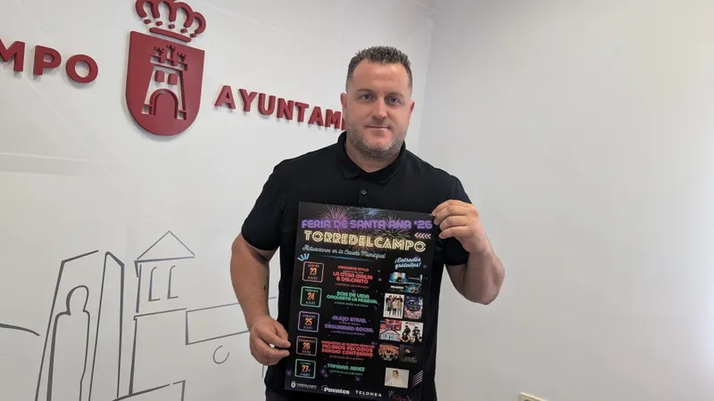 Torredelcampo presenta la Feria de Santa Ana 2026 con cinco noches de conciertos gratuitos