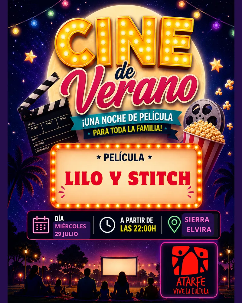 El Cine de Verano llega a Sierra Elvira con la proyección de 'Lilo y Stitch'