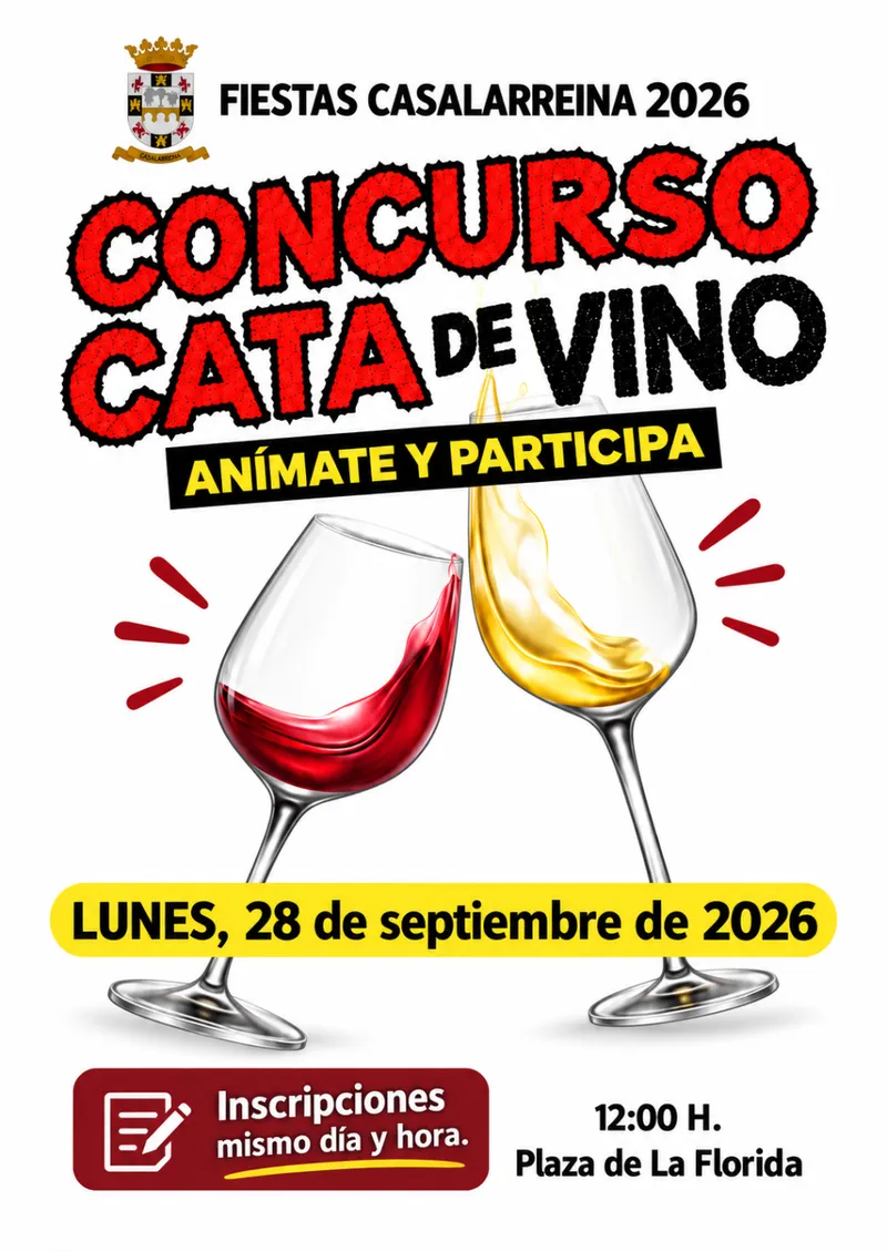 Casalarreina celebra un concurso de cata de vinos el 28 de septiembre