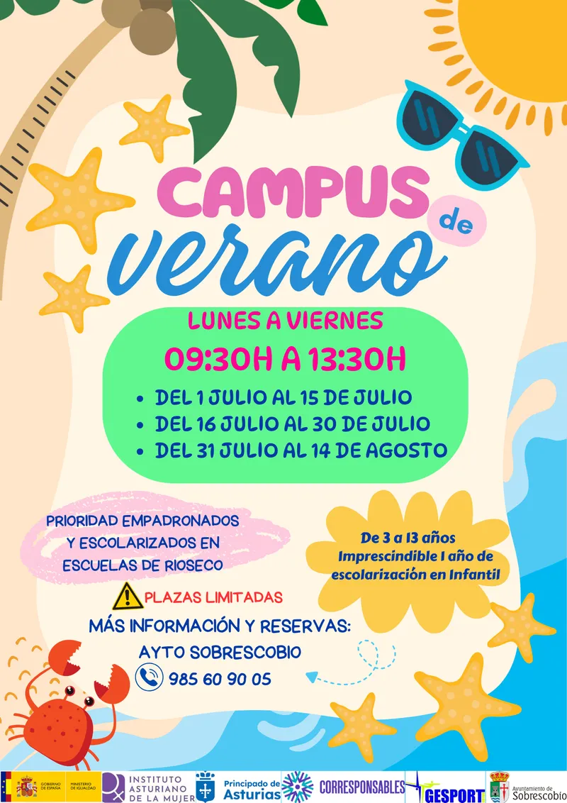 Sobrescobio organiza su campamento de verano 2026 para niños y niñas