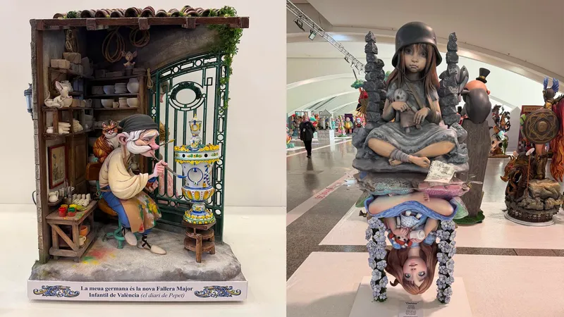 El Museo Fallero de València expone los ninots indultats de las Fallas 2026