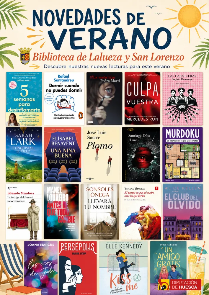 La Biblioteca de Lalueza y San Lorenzo renueva su colección para el verano