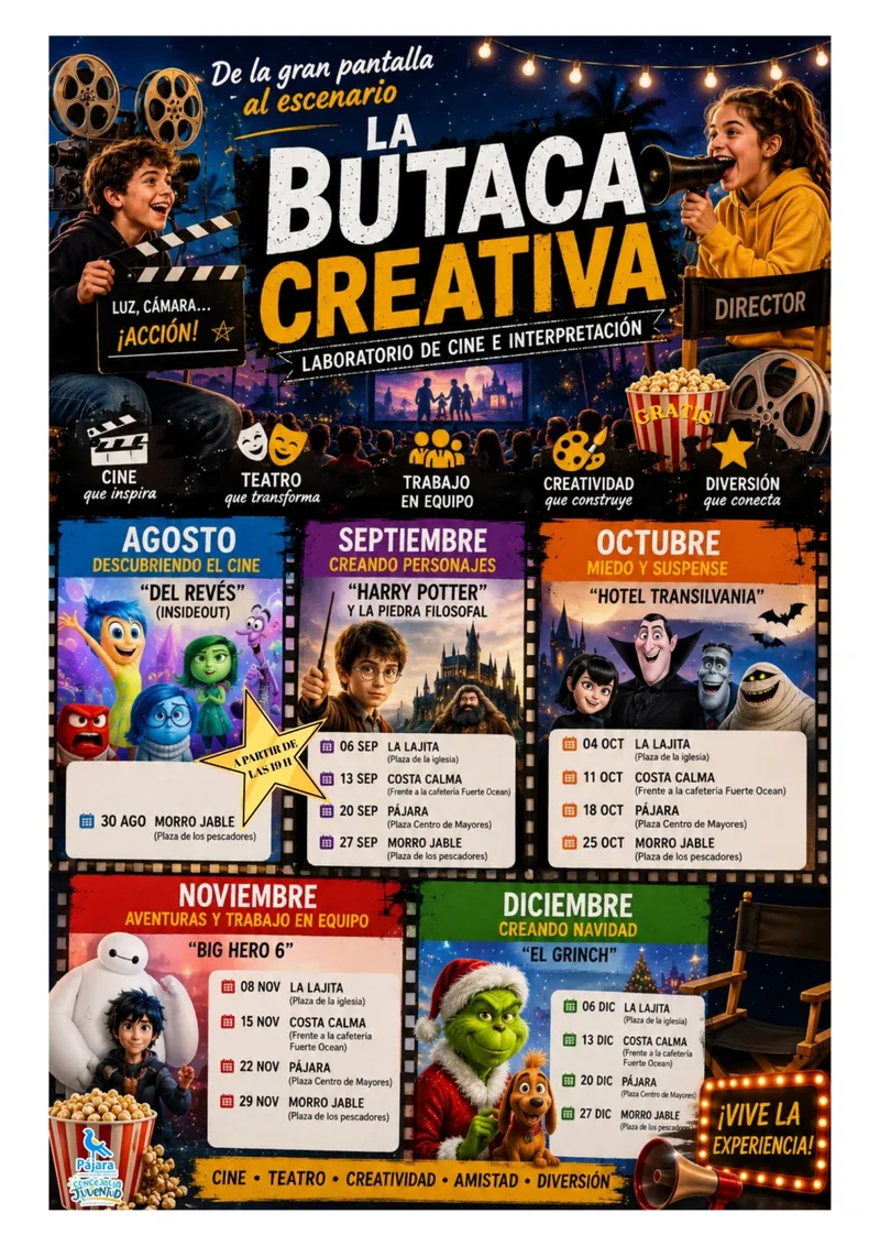 Pájara lanza 'La butaca creativa' para acercar el teatro a jóvenes a través del cine