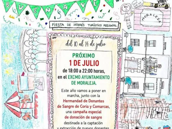 Moraleja lanza campaña de donación de sangre para las fiestas de San Buenaventura