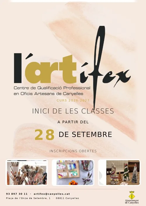 L'Artífex de Canyelles abre inscripciones para sus cursos de oficios artesanos 2026-2027