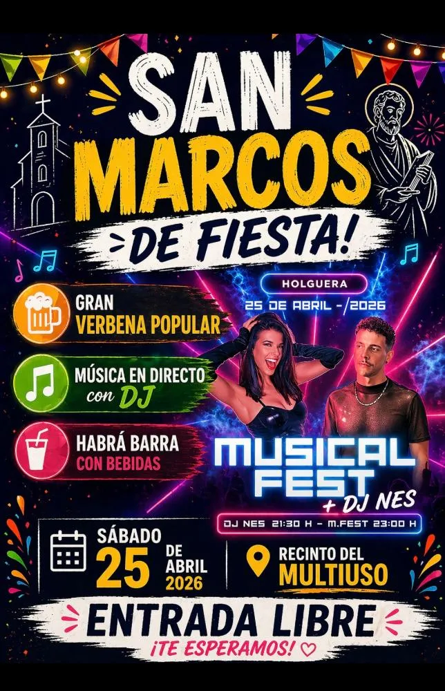 Holguera celebra el Musical Fest el 25 de abril de 2026