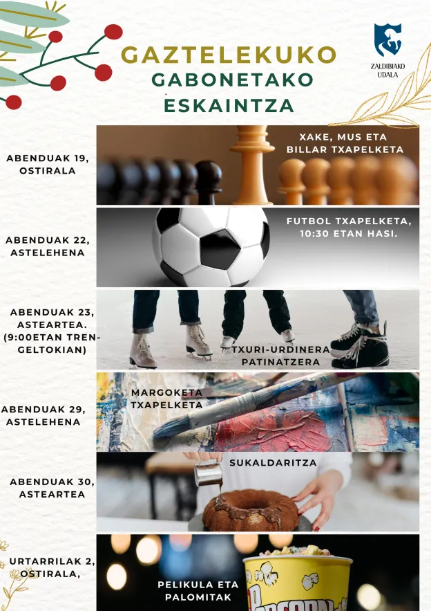 El Gazteleku de Zaldibia prepara una oferta especial para las vacaciones de Navidad